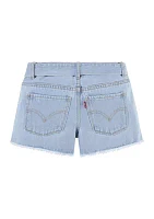 Girls 7-16 Denim Belted Shorts