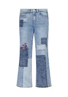 Girls 7-16 Patchwork 726 Flare Jeans