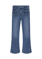 Girls 7-16 Cargo Flare Jeans