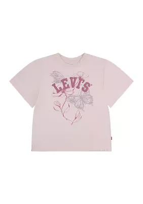 Girls 7-16 Oversized Floral Graphic T-Shirt