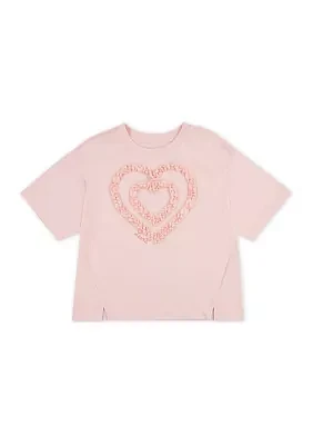 Girls 7-16 Heart Graphic T-Shirt