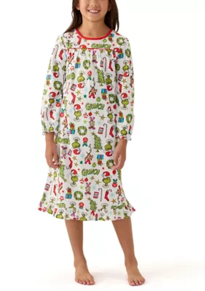 Girls 7-16 Grinch Sleep Gown