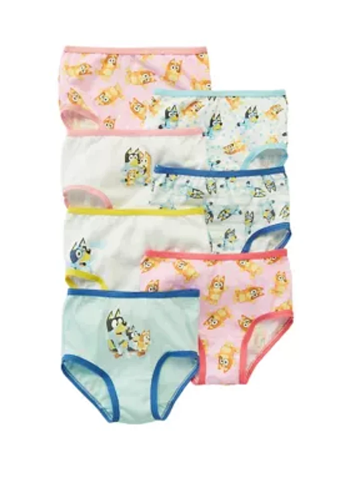 Toddler Girls 7 Pack Bluey Underwear