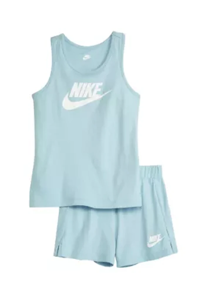 Girls 4-6x Sleeveless Icon Tank Top and Shorts Set