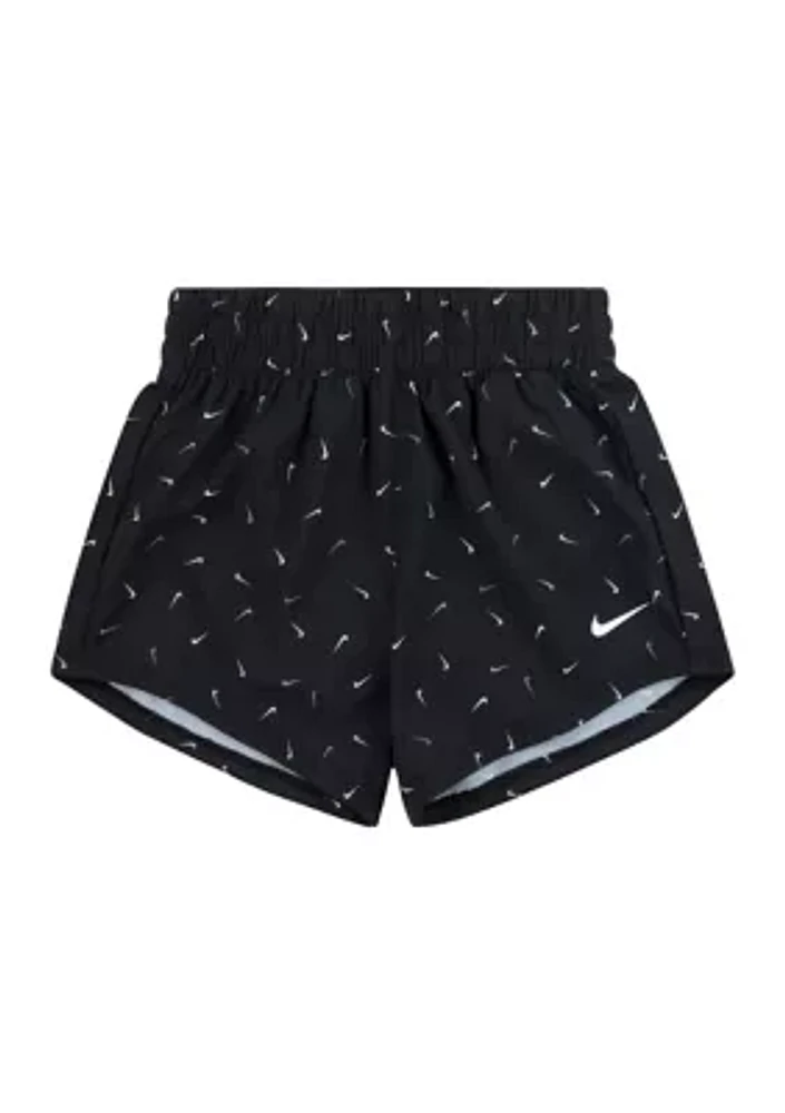 Girls 4-6x Swoosh Confetti Shorts