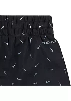 Girls 4-6x Swoosh Confetti Shorts