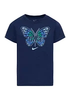 Girls 4-6x Butterfly Graphic Short Sleeve T-Shirt