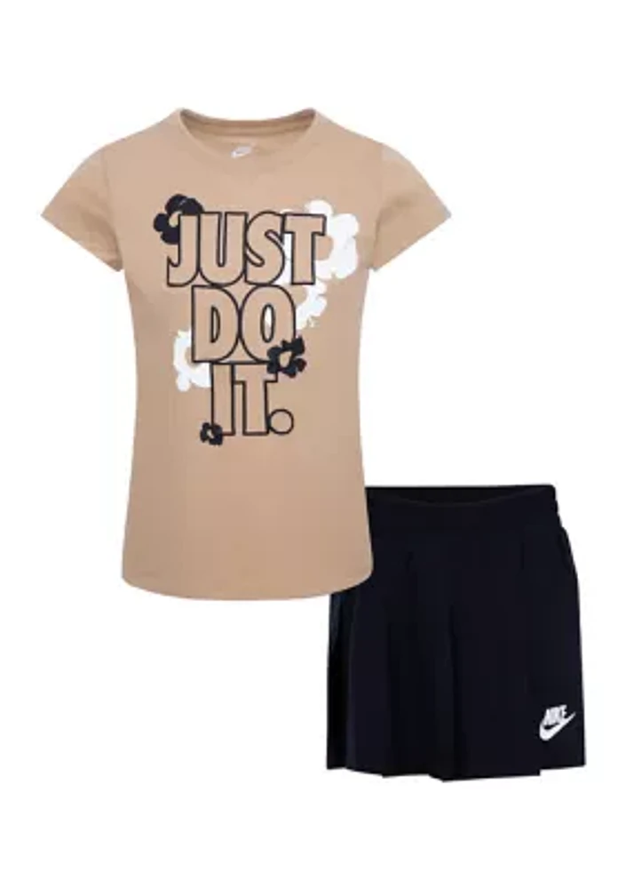 Girls 4-6x Just Do It Graphic T-Shirt and Skort Set