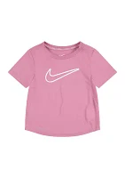 Girls 4-6x Swoosh Short Sleeve Graphic T-Shirt