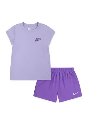 Girls 4-6x T-Shirt and Mesh Shorts Set