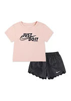 Girls 4-6x Graphic Short Set