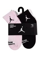 Girls Jordan Legend Ankle Socks - 6 Pack