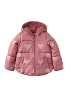 Girls 4-6x Quilted Heart Jacket