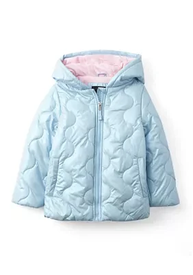 Girls 4-6x Heavyweight Metallic Fashion Puffer Coat