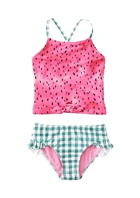 Girls 4-6x Watermelon Printed Swim Set