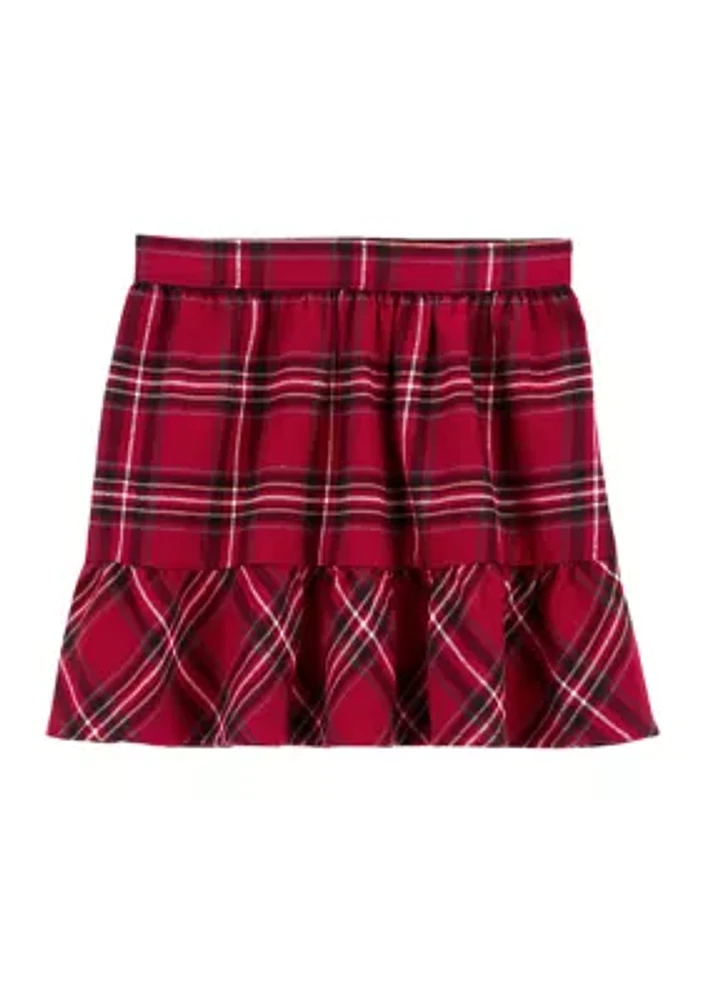 Girls 7-16 Plaid Skirt