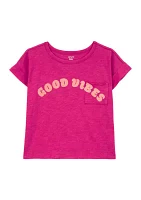 Girls 4-6x Good Vibes Graphic T-Shirt