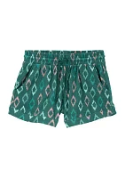 Girls 4-6x Diamond Tie Waist Shorts