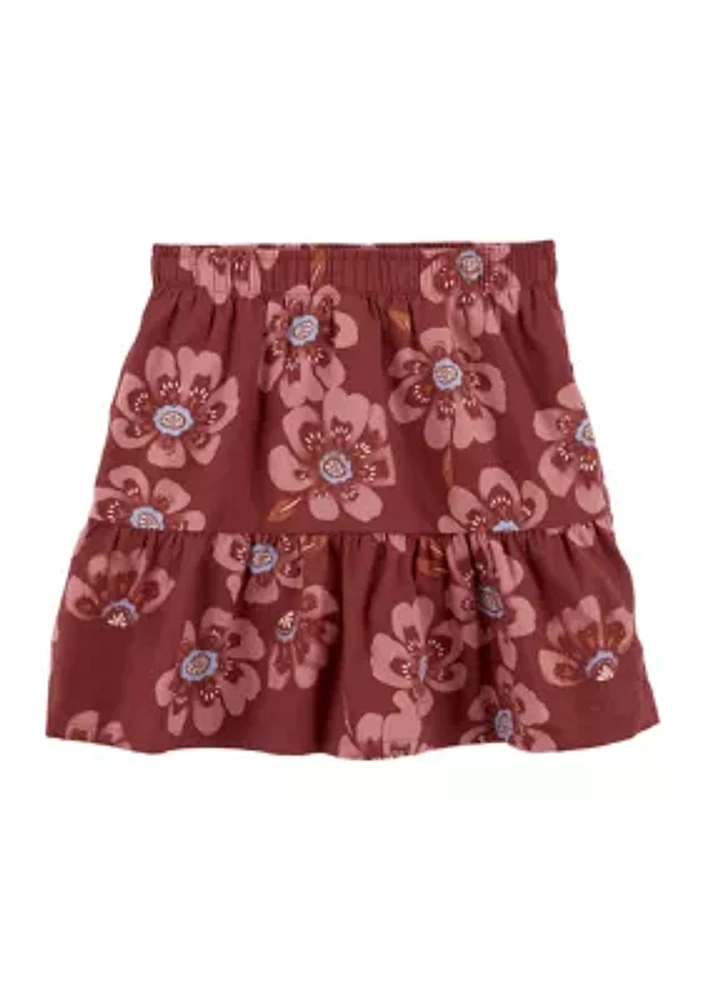 Girls 4-6x Floral Skort