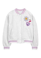 Girls 4-6x Embroidered Varsity Jacket