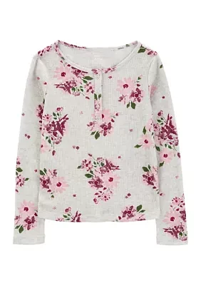 Girls 4- Floral Printed Top