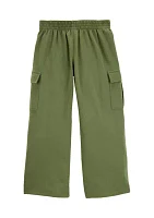 Girls 4-6x Wide Leg Cargo Pants