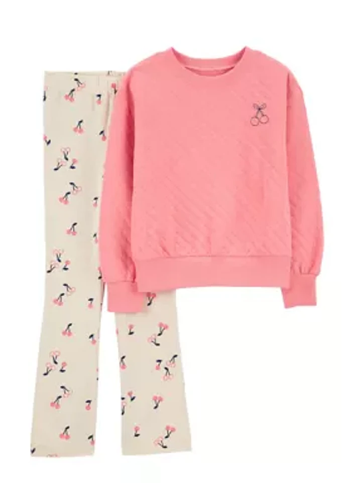 Girls 4-6x Sweatshirt and Flared Leggings Set