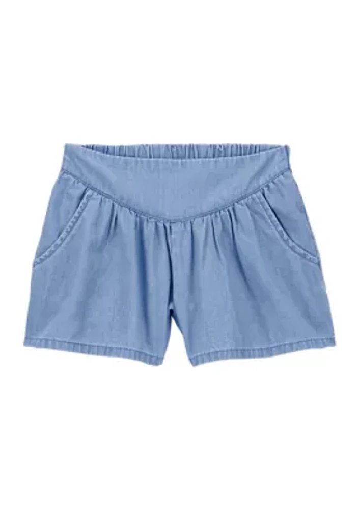 Girls 4-6x Chambray Shorts