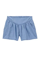 Girls 4-6x Chambray Shorts