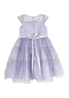 Girls 4-6x Illusion Tiered Maxi Dress