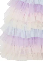 Girls 4-6x Rainbow Tiered Dress