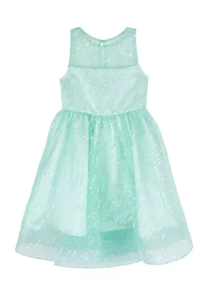 Girls 4-6x Illusion Party Dress