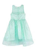 Girls 4-6x Illusion Party Dress