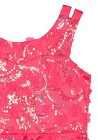 Girls 4-6x Sequin Embroidered Dress