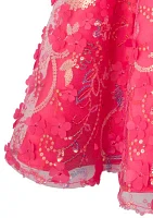 Girls 4-6x Sequin Embroidered Dress