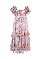 Girls 4-6x Floral Maxi Dress