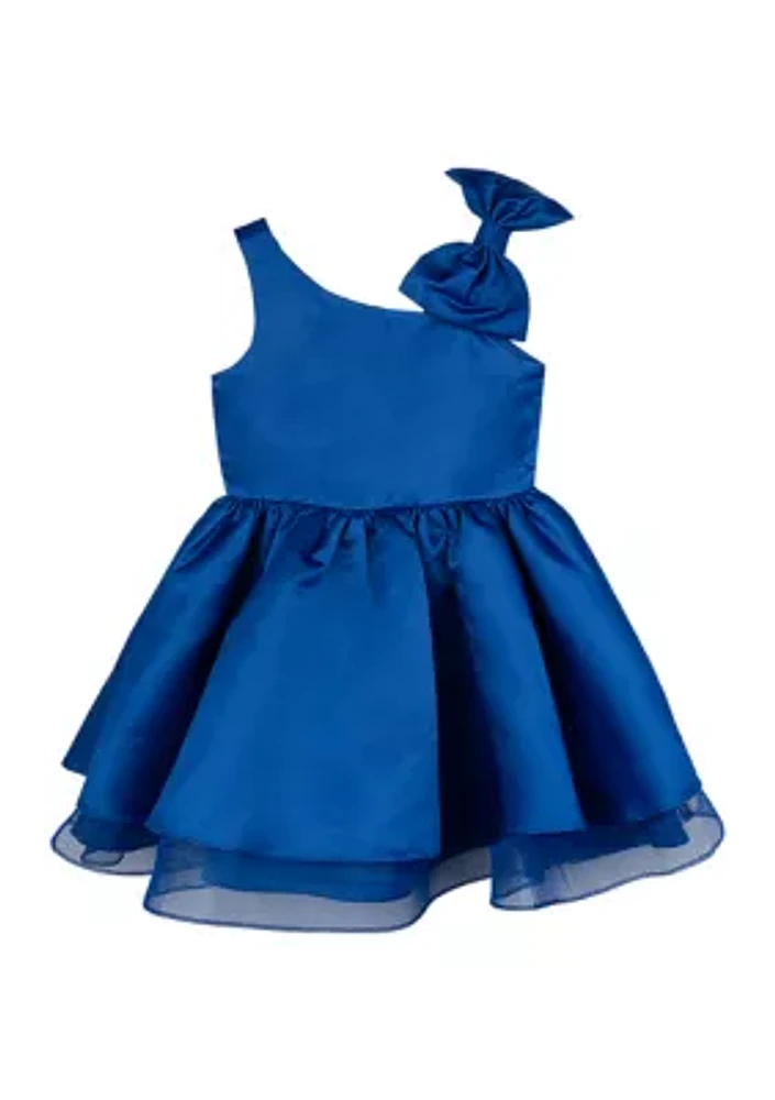 Girls 4-6x Bow Shoulder Dress