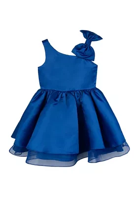 Girls 4-6x Bow Shoulder Dress