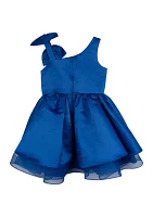 Girls 4-6x Bow Shoulder Dress