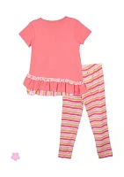 Girls 4-6x Peace Legging Set