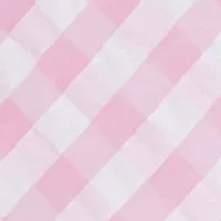 Girls 4-6x Pink Gingham Puff Sleeve Dress