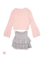 Girls 7-16 2-Piece Sweater and Skirt Set