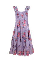 Girls 7-16 Floral Chiffon Maxi Dress