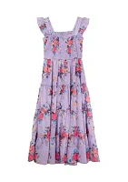 Girls 7-16 Floral Chiffon Maxi Dress