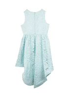 Girls 7-16 Lace High Low Dress