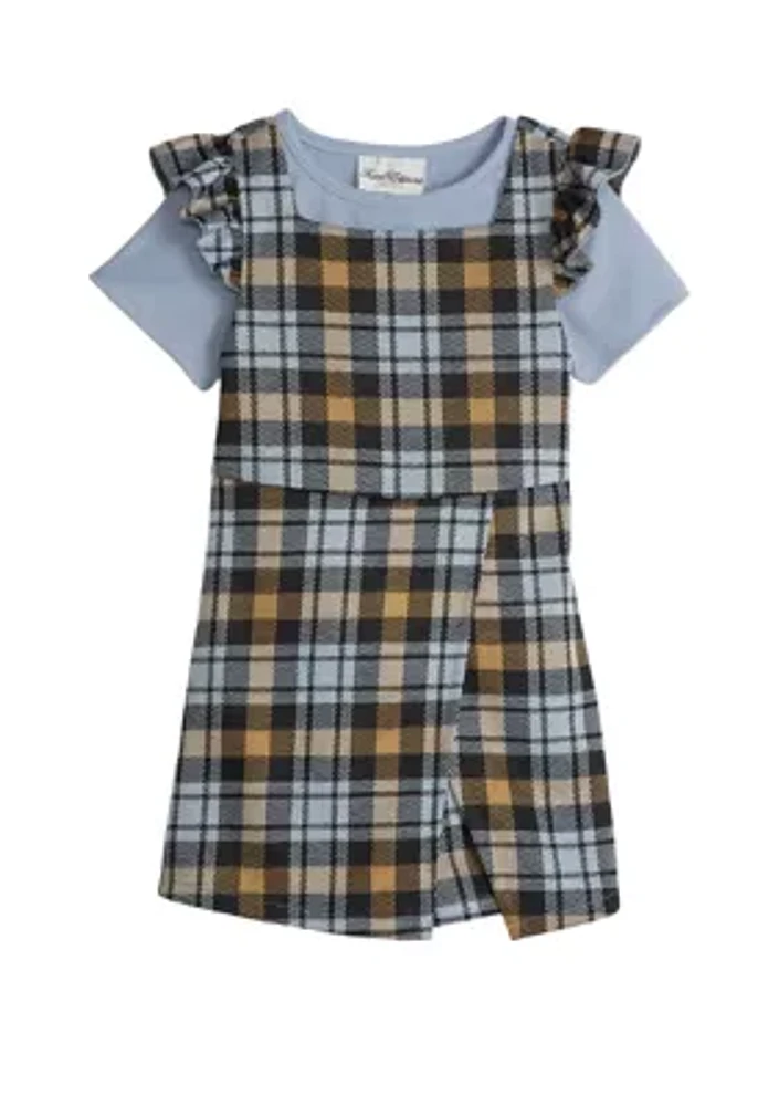 Girls 4-6x Plaid Jumper Set