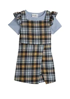 Girls 4-6x Plaid Jumper Set