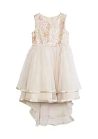 Girls 4-6x Embroidered Embellished Dress