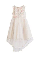 Girls 4-6x Embroidered Embellished Dress