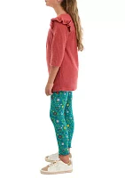 Girls 7-16 Thermal Knit Top and Brushed Legging Set